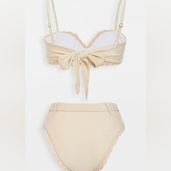 Maiyo Swim Maiyo Claudia Bikini Set In Gold Size Small Nwt Poshmark